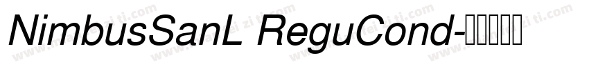NimbusSanL ReguCond字体转换